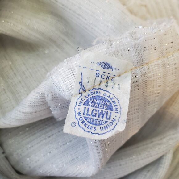 Vintage 60s Silver Gray Flared Trousers - Picture 8 of 8